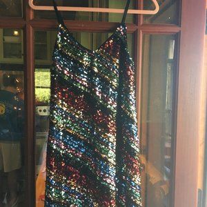 NWOT Free People Sequin Mini Dress